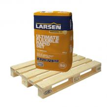 Larsens Pro Ultimate Flexible Rapid Adhesive S2 Grey 20kg Full Pallet (64 Bags Fork Lift)